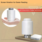 MOES TRV Tuya ZigBee Thermostatic Radiator Valve SmartLife Wireless Remote Heating Temperature Controller Alexa Voice Control