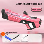 Electric continuous water gun fully automatic water absorption large capacity outdoor battles  summer water fights children toys