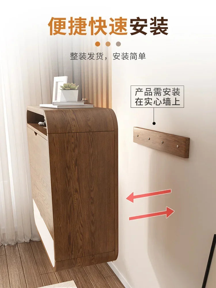 Wall-Mounted Dresser Modern Minimalist Makeup Table Small Apartment Bedroom Internet Celebrity Ins Mini Dresser
