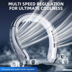 8000mAh Air Cooler USB Hanging Neck Fan Portable Bladeless Mini Rechar