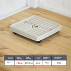 Flower Pot Stand Trays With Wheels Multifunctional Flower Disc Base Durable Movable Round Square Bonsai Plants Trays Home Decor