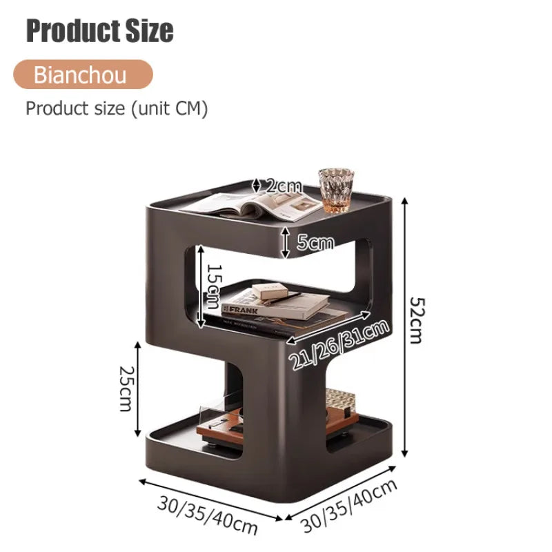 Modern Living Room Side Table Bedside coffee table Home simple storage rack  for small apartment
