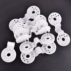 5~80 Pcs White Camping Garden Fence Sunshade Net Fix Clamp Sunshade Net Cloth Plastic Clip Outdoor Sunshade Net Accessories