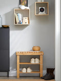 SoBuy FSR02-K shoe rack Bench Shoe Bench made of high quality bamboo with 2 years warranty B50cm