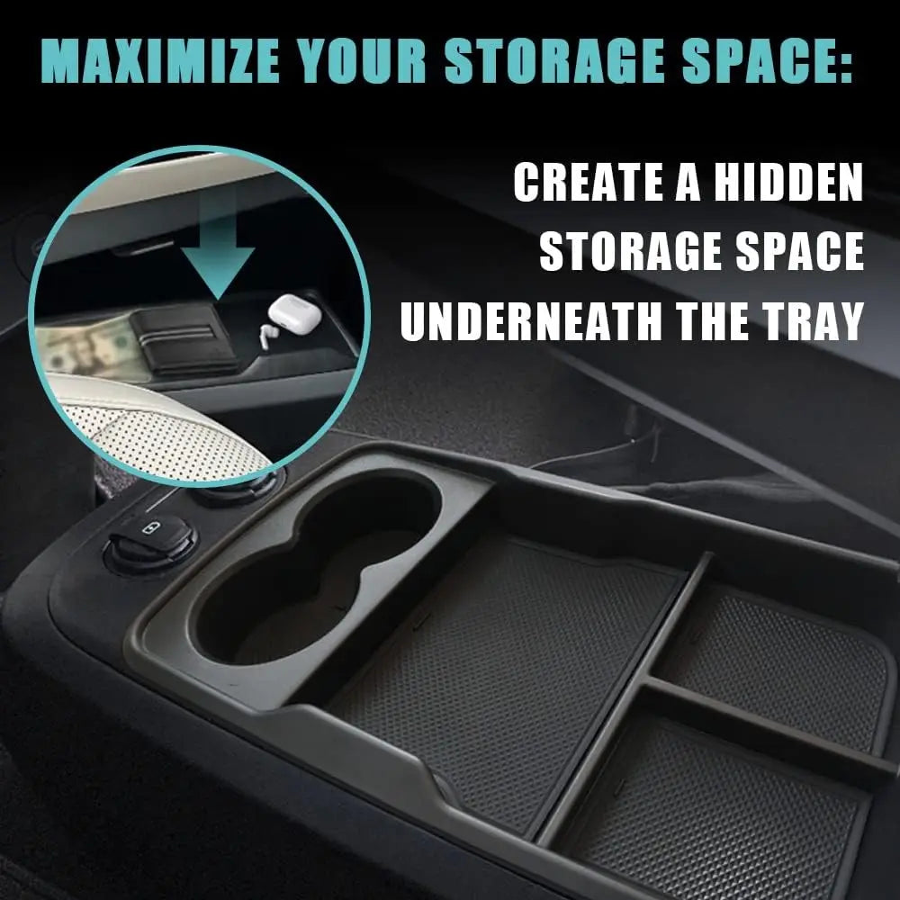Storage Box For EV6 Lower Center Console Organizer Tray Interior Accessories Material Trim For Kia EV6 Accessories