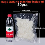Electric Vacuum Sealer Machine Dry/Wet Food Packaging Seal To Keep Fresh Touch Buttons Digital Display Vacuum Packaging Machine