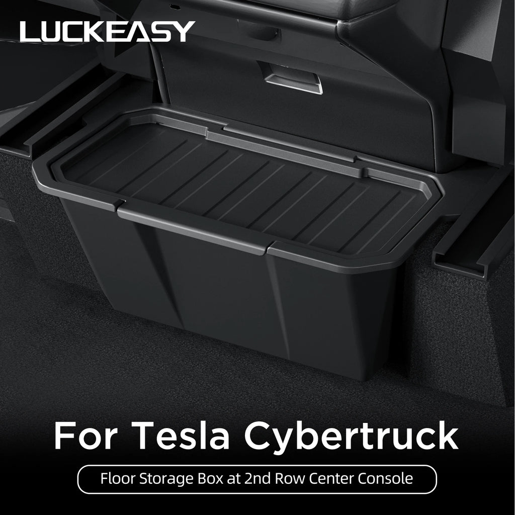 For Tesla Cybertruck Rear Seat Storage Box Under Air Vent Storage Case Trash Can Organizer Car Interior Accessories 2024 1pc