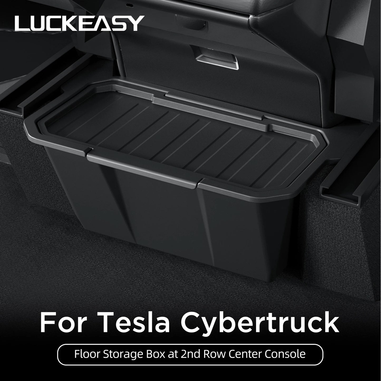 For Tesla Cybertruck Rear Seat Storage Box Under Air Vent Storage Case Trash Can Organizer Car Interior Accessories 2024 1pc