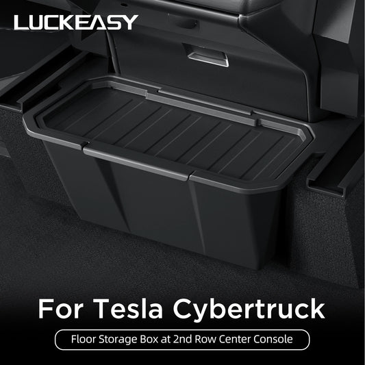 For Tesla Cybertruck Rear Seat Storage Box Under Air Vent Storage Case Trash Can Organizer Car Interior Accessories 2024 1pc