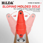 HILDA Electric Jig Saw Household Plug - in Brushed Six Speed Electric Curved Cutting Tool Suitable For A Wide Range Of Materials