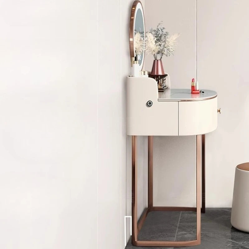dressing table set with mirror vanity headdresses Mini dressing table Cabinet storage makeup drawers Suspended vanity headband