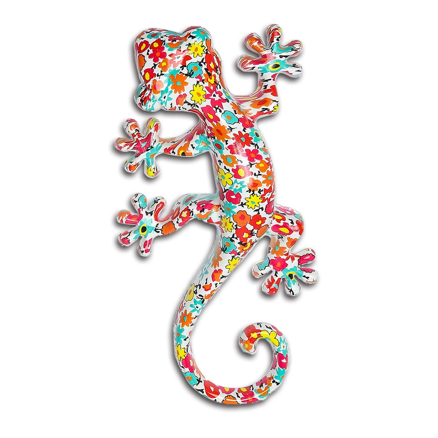 Garden Decor Statue Resin Gecko Wall Art Decor, Water Transfer Figurines Lizard Outdoor Hanging Decorations For Home Decor