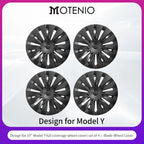 4PCS Design for TESLA Model Y 2020-2024 Vehicle Full Coverage Blade Wheel Cover Cap 19 Inches Hubcaps  Automobile Accessories