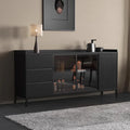 Kitchen Shelf Cabinets Living Room Storage Display Black Closets Cabinet Buffet Cupboard Mueble Recibidor De Entrada Decor