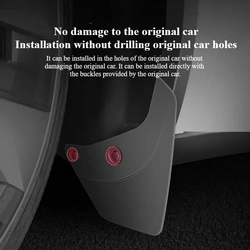 Car Wheel Mud Flaps for Tesla Model 3+ Highland Model Y Splash Guards MudFlaps Front Rear Fender New Upgrade Mudguards Protector