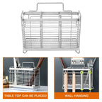 [CLOS] Kitchen Hanging Stainless Steel Chopsticks Spoons Fork Cutlery Holder Organizer Rack Drainer Storage