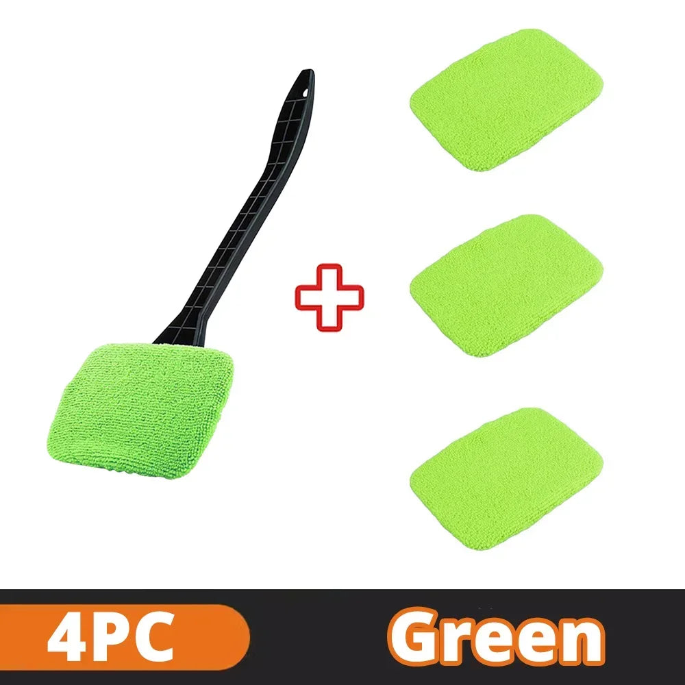 Car Window Cleaner Brush Kit Windshield Microfiber Cleaning Wash Tool
