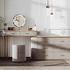 Girl Garden Vanity Table Bedroom Mirror Modern Bathroom Dressing Table Jewelry Organizer Mesa De Maquillaje Trendy Furniture