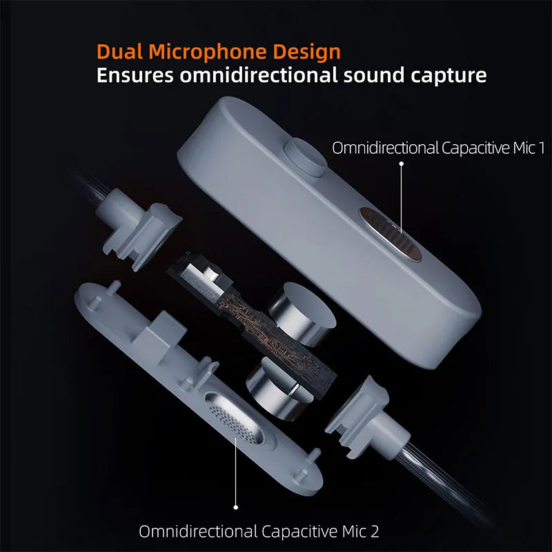 KZ M2 Earphone Cable OFC Silver-Plated DAC Type C Dual-Mic Upgraded Wire USB C 3.5MM Cable For KZ Castor ZSNPRO EDX PRO
