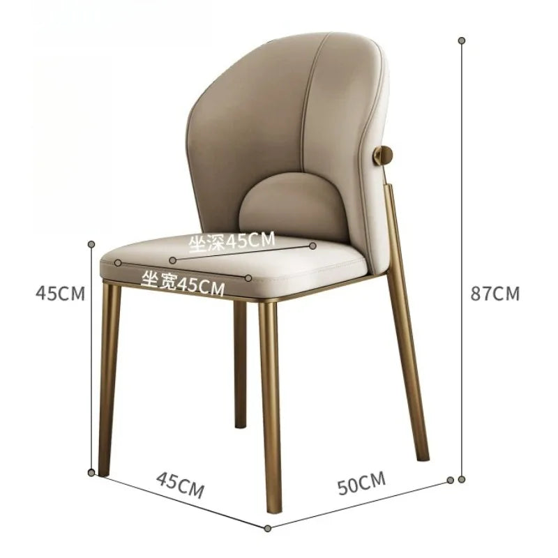 Kitchen Relaxing Dining Chairs Modern Design Comfortable Minimalist Lounge Dining Chair Luxury Elegant Dining Room Furniture