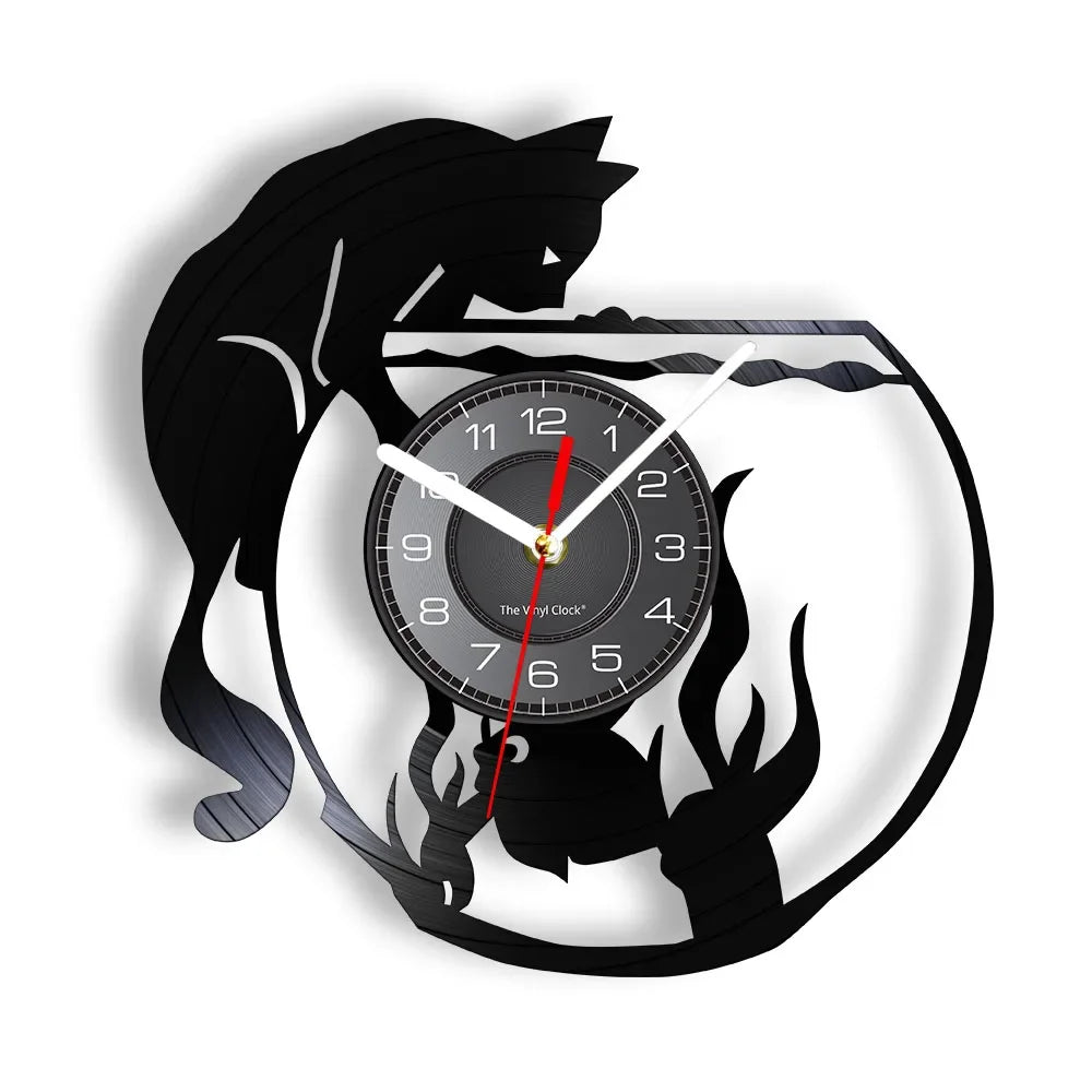 Custom Order Your Design And Logo Personal Personalized Vinyl Clock Vintage Customization Record Watch Timepieces New Year Gift