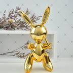Modern Art Balloon Rabbit Statue Creative Animal Sculpture Home Decor 25/35CM Height