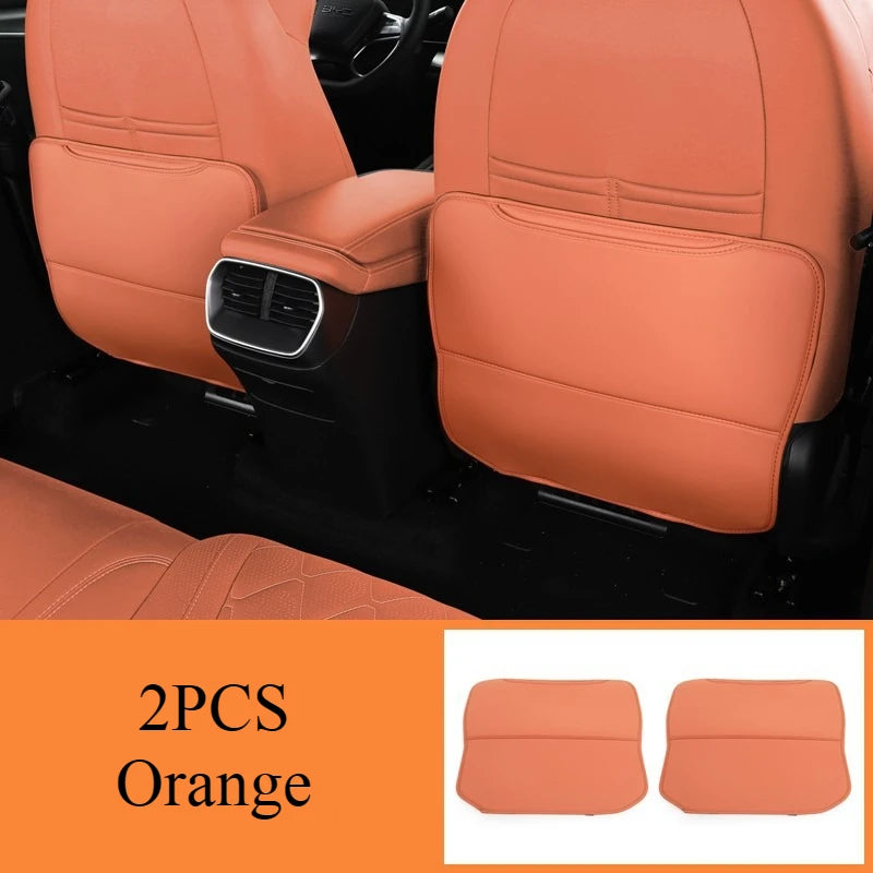 For BYD Sealion 7 Sea lion 07 EV 2024 2025 Accessories Leather Car Front Seat Rear Anti Kick Dust Board Pad Frame Cover Interior
