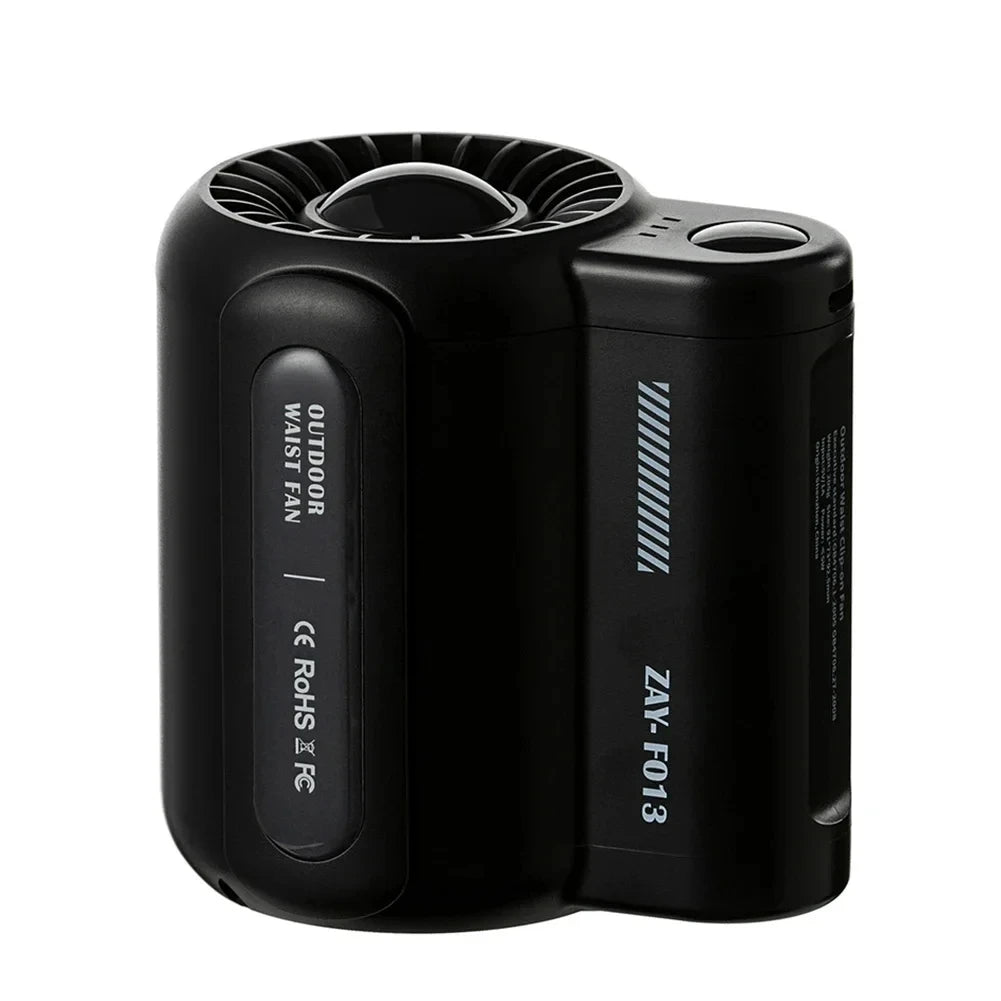 Portable Rechargeable Waist Fan Mini Personal Summer Cooling Fan For T