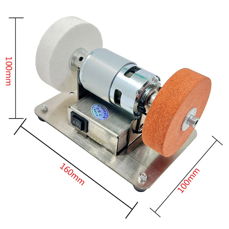 Small grinding machine, table grinding, coarse and fine double grinding wheels, household small electric grinding, polishing