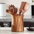 Natural Wooden Kitchen Organizer Storage Box Cabinet Drawer Dividers Closet Space Saver Cooking Tool Home Organization Supplies