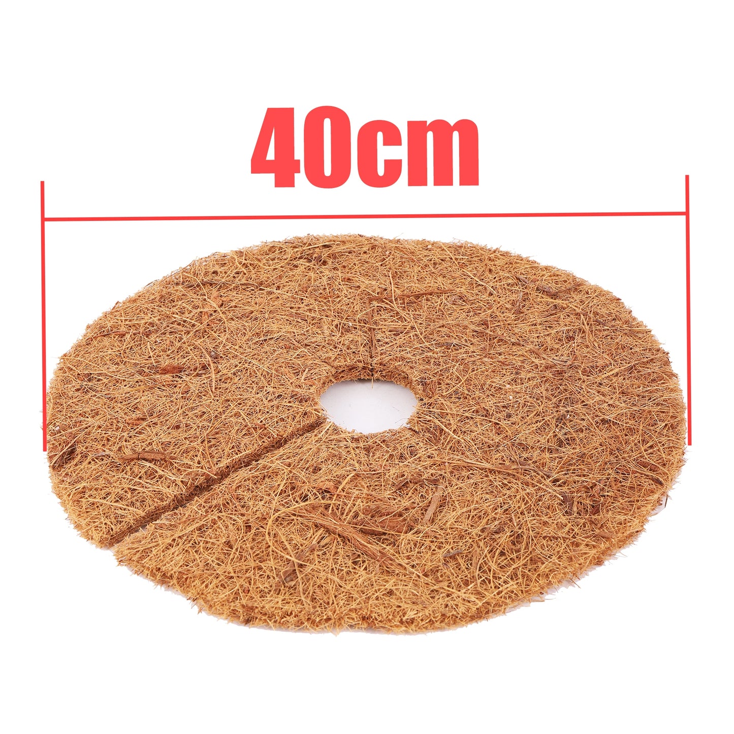 Natural Coconut Fiber Tree Mulch Mat Cover Protector 25/30/35/40cm Flower Pot Disc Pad Weed Control Warm Moisture Cushion