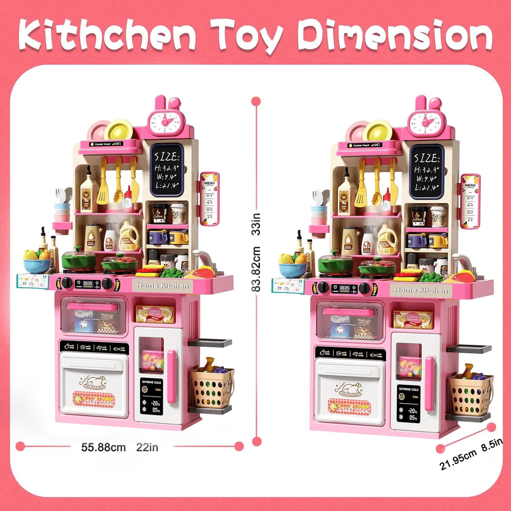 Simulation Kitchen Toys for Kids Play House Cooking Food Tableware Set Toddler Role Play Educational Kitchen Utensils Gift