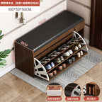 Shoe Change Stool at the Entrance to the Door, Household Seated Shoe Cabinet Seat, Integrated Shoe Rack, Soft