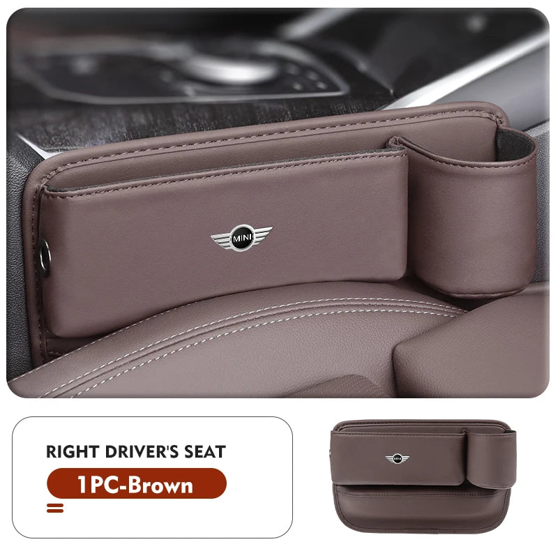 Car Cup Holder Organizer Crevice Gap Filler Stuff Storage Box For MINI Cooper One JCW R56 Countryman Clubman R50 R53 R58