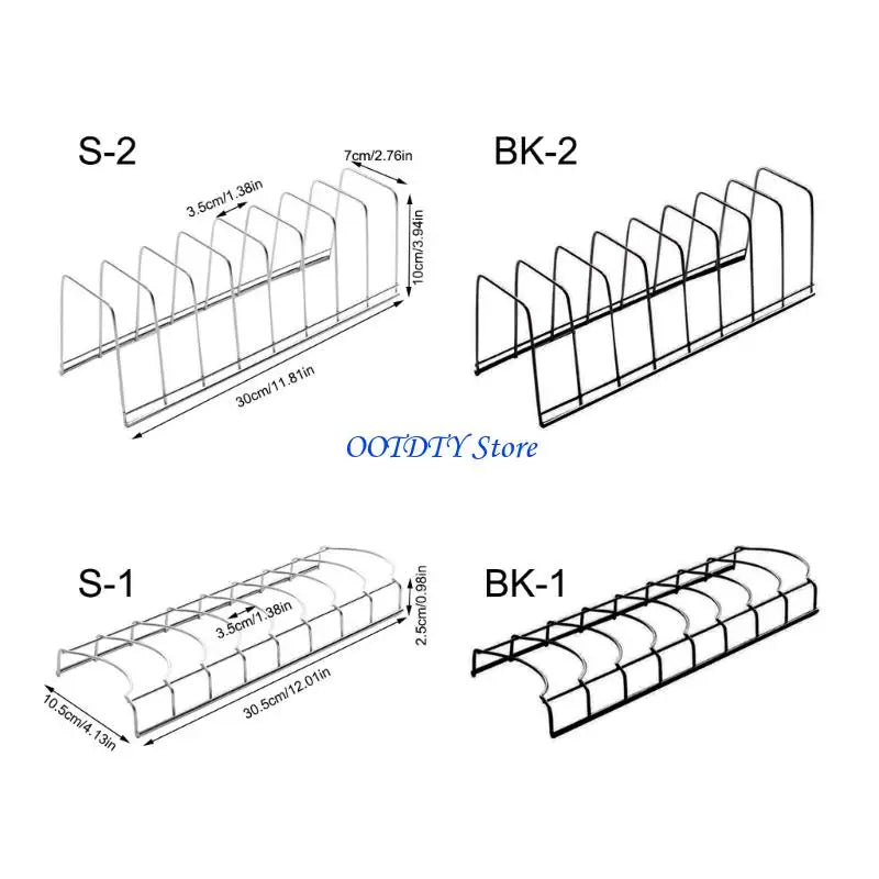367A Nonrust Steel Kitchen Organizers Dish Rack With Drainage Design Tableware Organizers For Countertop Space Saving Storage