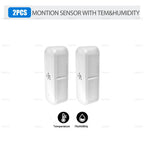 Tuya Zigbee 3.0 PIR Human Motion Sensor Luminance Detector With Temperture Humidiity Detection Smart Life Security Alarm Sensor
