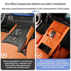 For Great Wall Haval H9 2024 2025 Center Console Wireless Charging Silicone Pad with Storage Bag Gear Shift Panel Dust Cover