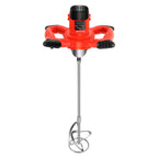 1500W Electric Concrete Mixer Machine Highly Resistant  Handheld Cement Mortar Plaster Mixer 6-Speed Adjustment 930rmp