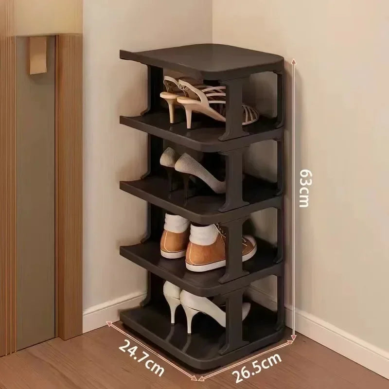 6/9 Layers Stackable Shoe Rack Simple Standing Storage Racks Household Wall Corner Shelves Dormitory Removable Shoe Organizers