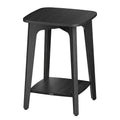 VASAGLE Side Table, Small Square End Table with Lower Shelf, Nightstand for Small Spaces, Living Room, Bedroom