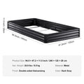 VEVOR Raised Garden Bed Outdoor Planting Boxes with Open Base for Growing Flowers/Vegetables in Backyard/Garden/Patio/Balcony