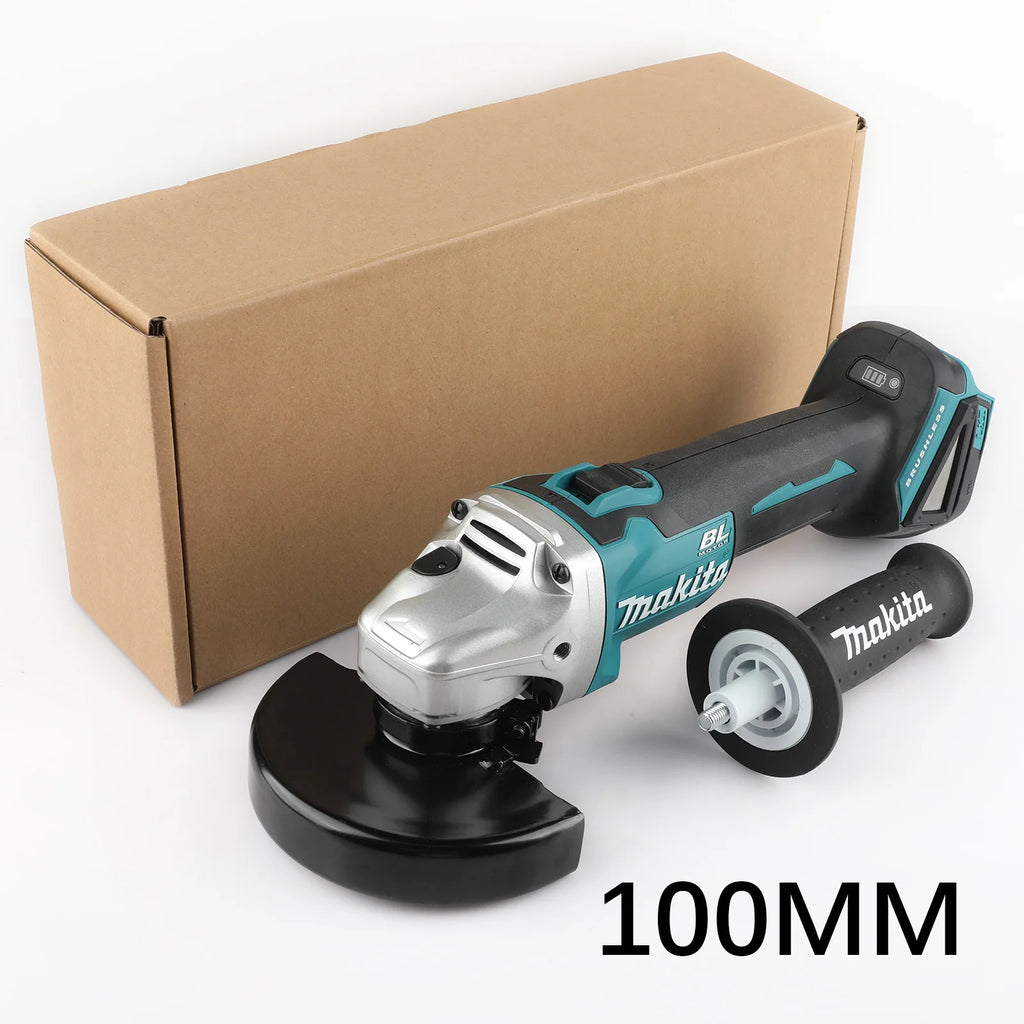 Makita DGA404 125/100mm Brushless Lithium Electric Angle Grinder Rechargeable Cutting Machine High Power Polishing Machine