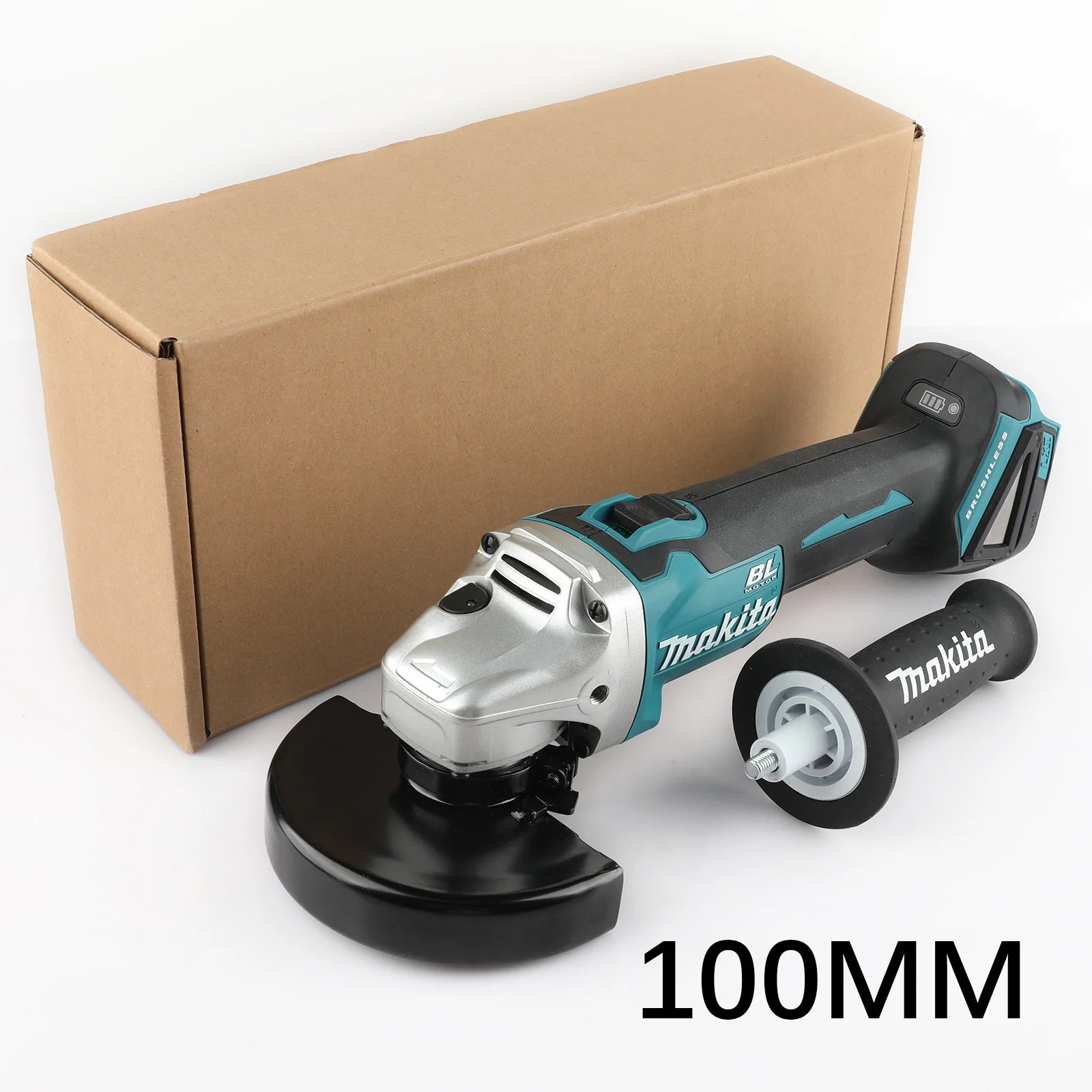 Makita DGA404 125/100mm Brushless Lithium Electric Angle Grinder Rechargeable Cutting Machine High Power Polishing Machine