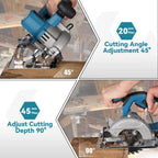 1000W Brushless Electric Circular Saw 10800RPM Cordless Multifunctional Woodworking Cutting Power Tool For Makita Battery Pin