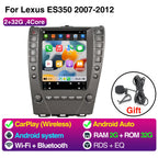 9.7inch Android 13 Car Radio For Lexus ES ES240 ES300 ES330 ES350 2007-2012 For Tesla Style Screen Car Radio Multimedia Player