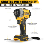 Dewalt DCF850 Rechargeable Cordless 20V Cordless Impact Wrench, Lithium Electric Battery, Power Tools, Original Large Torque