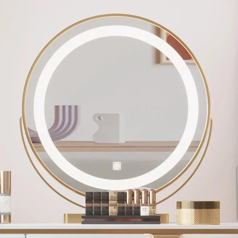 Drawers Vanity Dressing Makeup Table Mirror Mobile Bedroom Dresser Organizer Lights Penteadeira Quarto Bedroom Furnitures
