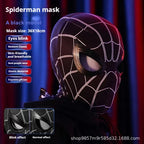 Spiderman Mascara Headgear Cosplay Moving Eyes Electronic Mask Spider Man Remote Control Elastic Toys For Adults Kids Gifts
