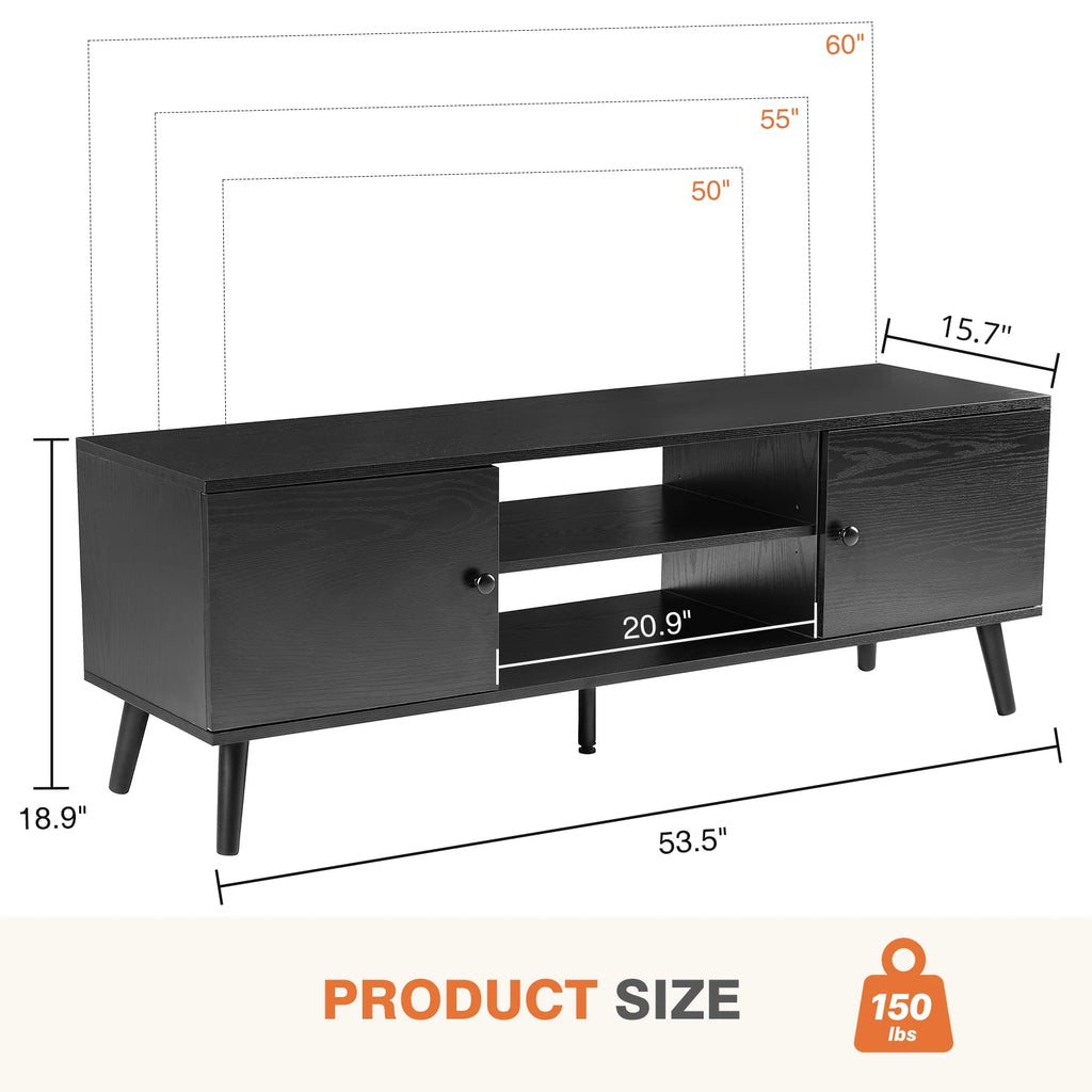 Wooden TV Stand & Electric Fireplace