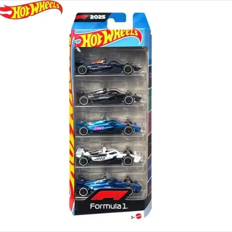 New In Stock Hot Wheels X Formula 1 Jln11 Collectible Car 1/64 Toy Set 5 Packs Diecast Vehicle Gift